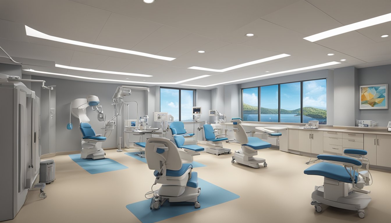 The ESC Cardiovascular & Medicine Clinic is a modern, spacious facility with state-of-the-art equipment and comfortable seating for patients