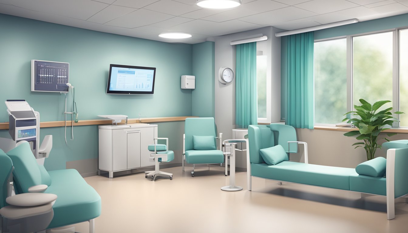 The clinic features modern equipment and comfortable waiting areas. Services include cardiology consultations and diagnostic tests