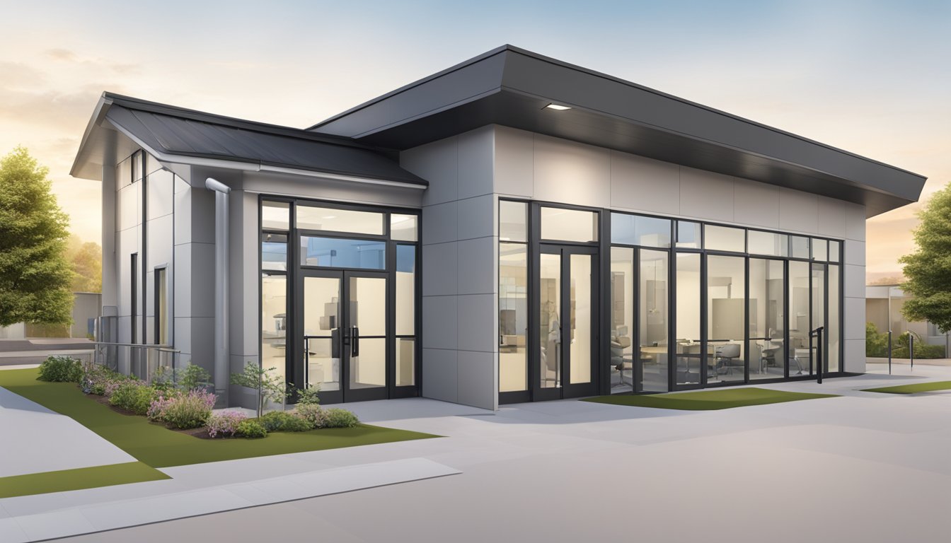 A modern, spacious clinic with wheelchair-accessible ramps and automatic doors. Clear signage and ample parking make it easy for patients to find and access the facility