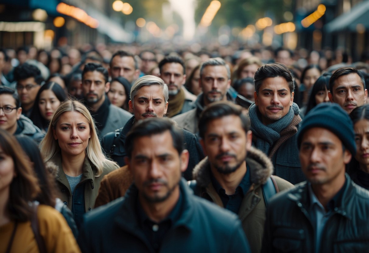 A crowd of people eagerly line up to purchase toncoin tokens during the token sale promotion. Excitement fills the air as they eagerly await their turn to participate