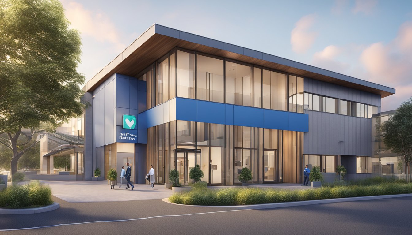 The exterior of Heart Matters Medical Centre, with a prominent sign and a modern, welcoming facade