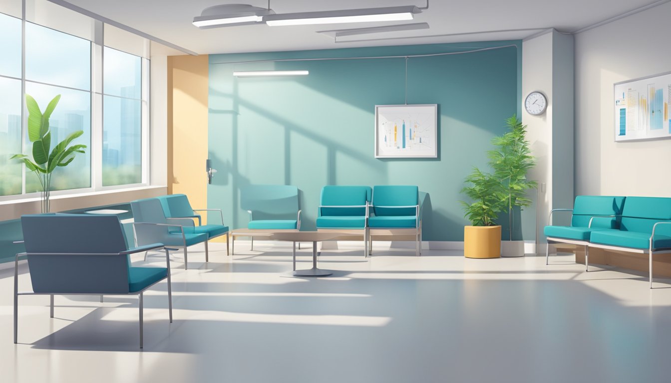 A modern cardiology clinic with specialized equipment and comfortable waiting area