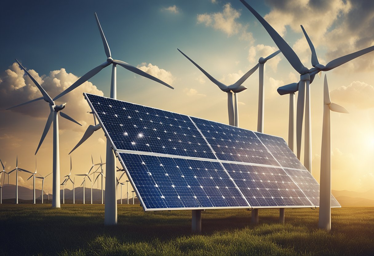 Renewable energy sources connect via blockchain in an energy sector setting