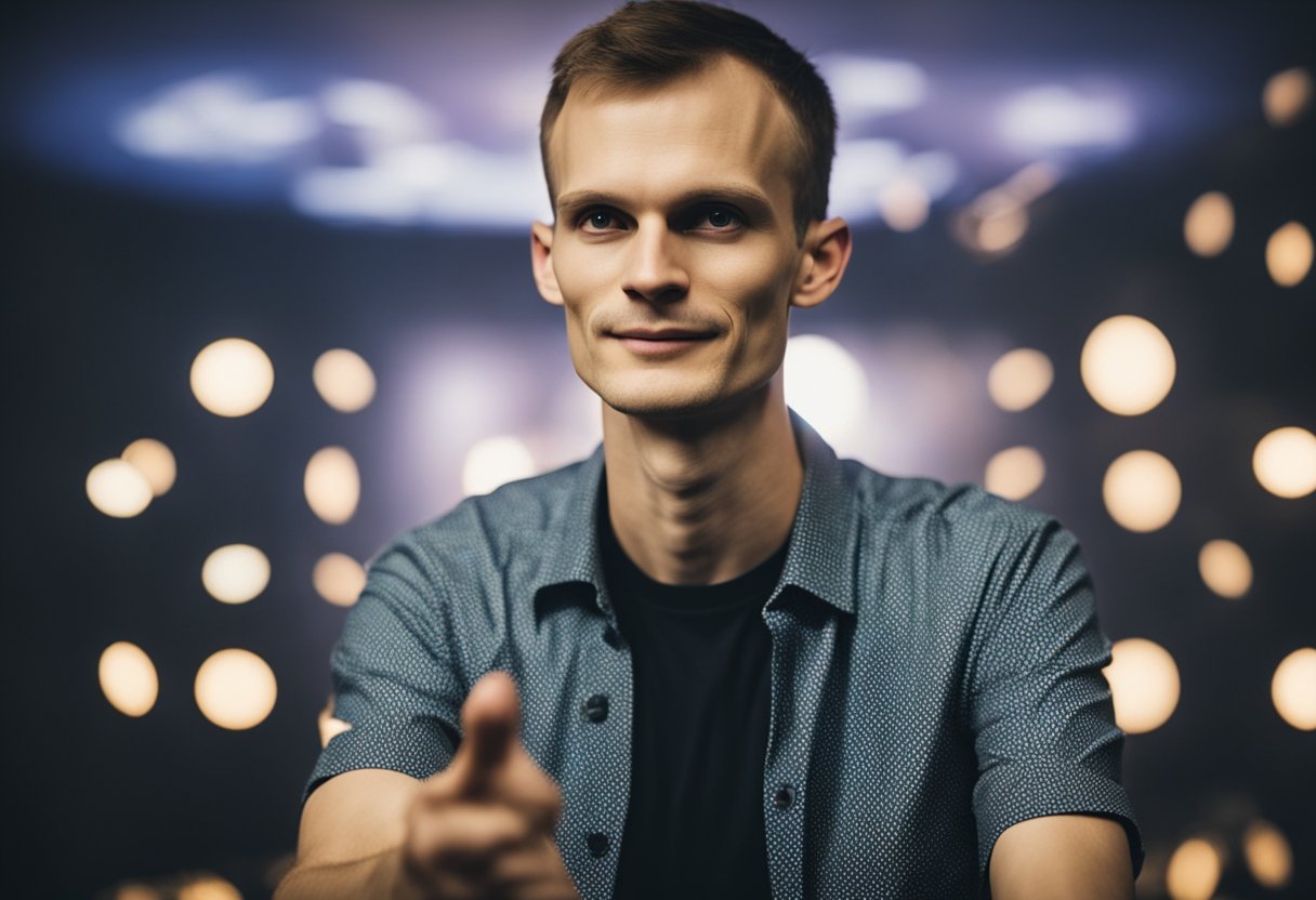 Vitalik Buterin presents Ethereum's inception, symbolizing blockchain revolution