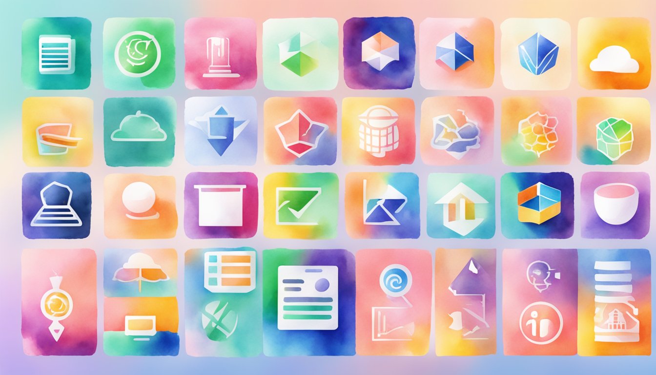 Colorful online course icons arranged in a grid with the Kadenze logo in the center