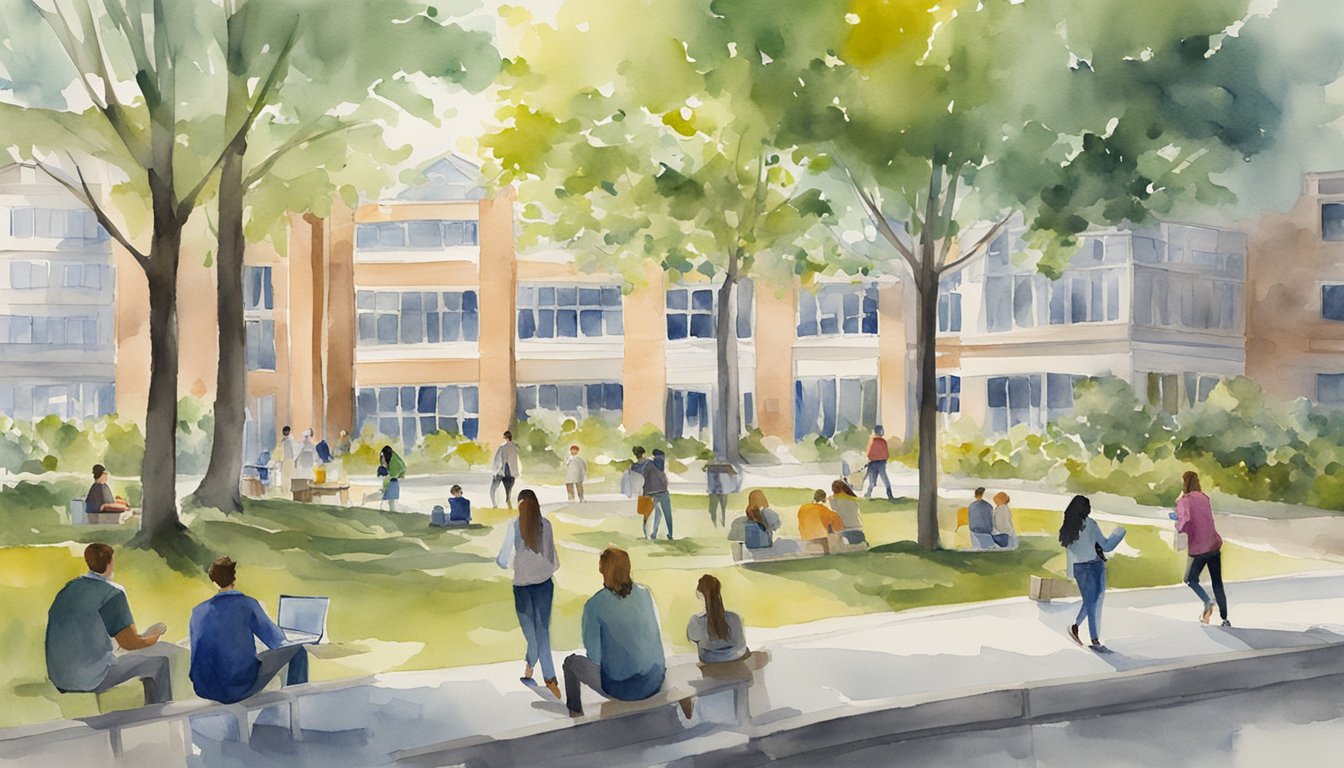 The scene is set at the University of Massachusetts, featuring 11 online colleges.</p><p>The focus is on the best student support services offered, showcasing a diverse range of resources and assistance available to students