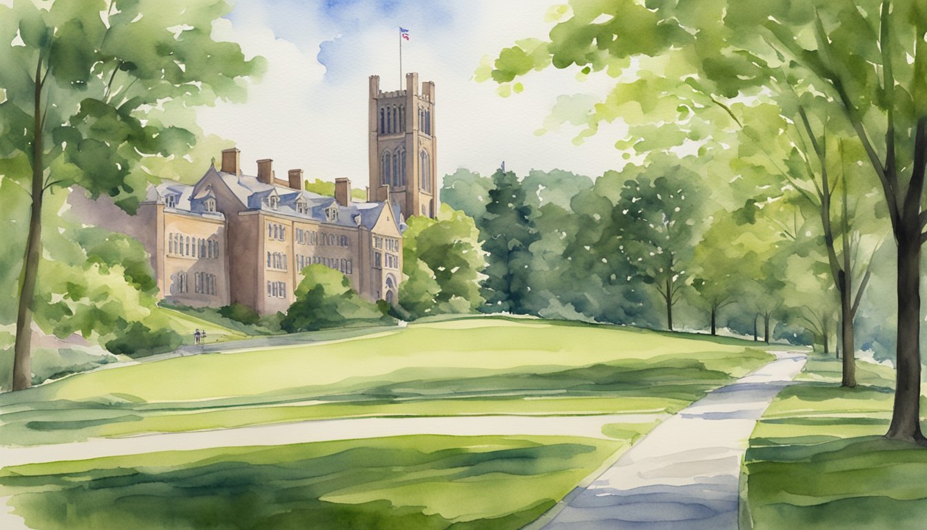 The iconic Wellesley College campus, with its historic buildings and lush greenery, provides a picturesque backdrop for students studying liberal arts