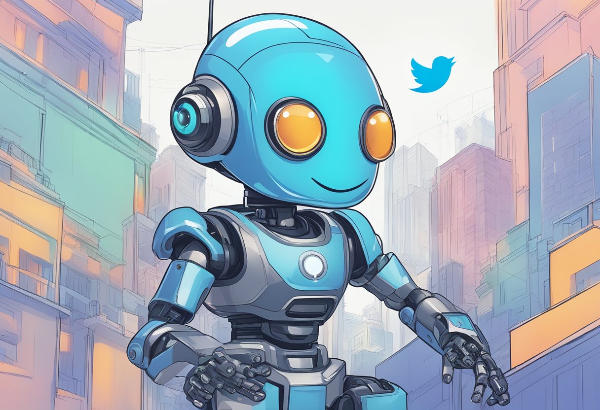 A Twitter bot AI responds to user engagement with interactive replies