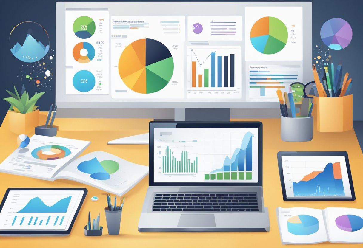 Various analytics tools display product mentions' success through advanced features. Data visualizations, charts, and graphs present quantitative results