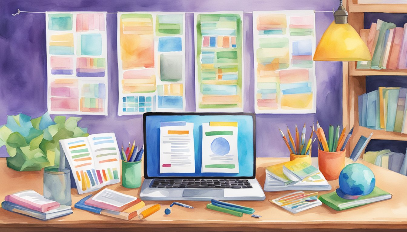 A group of colorful educational resources arranged neatly on a table, including books, pamphlets, and digital devices.</p><p>A banner with the words "Special Needs Alliance 6 Special Education Resources for Families" hangs in the background