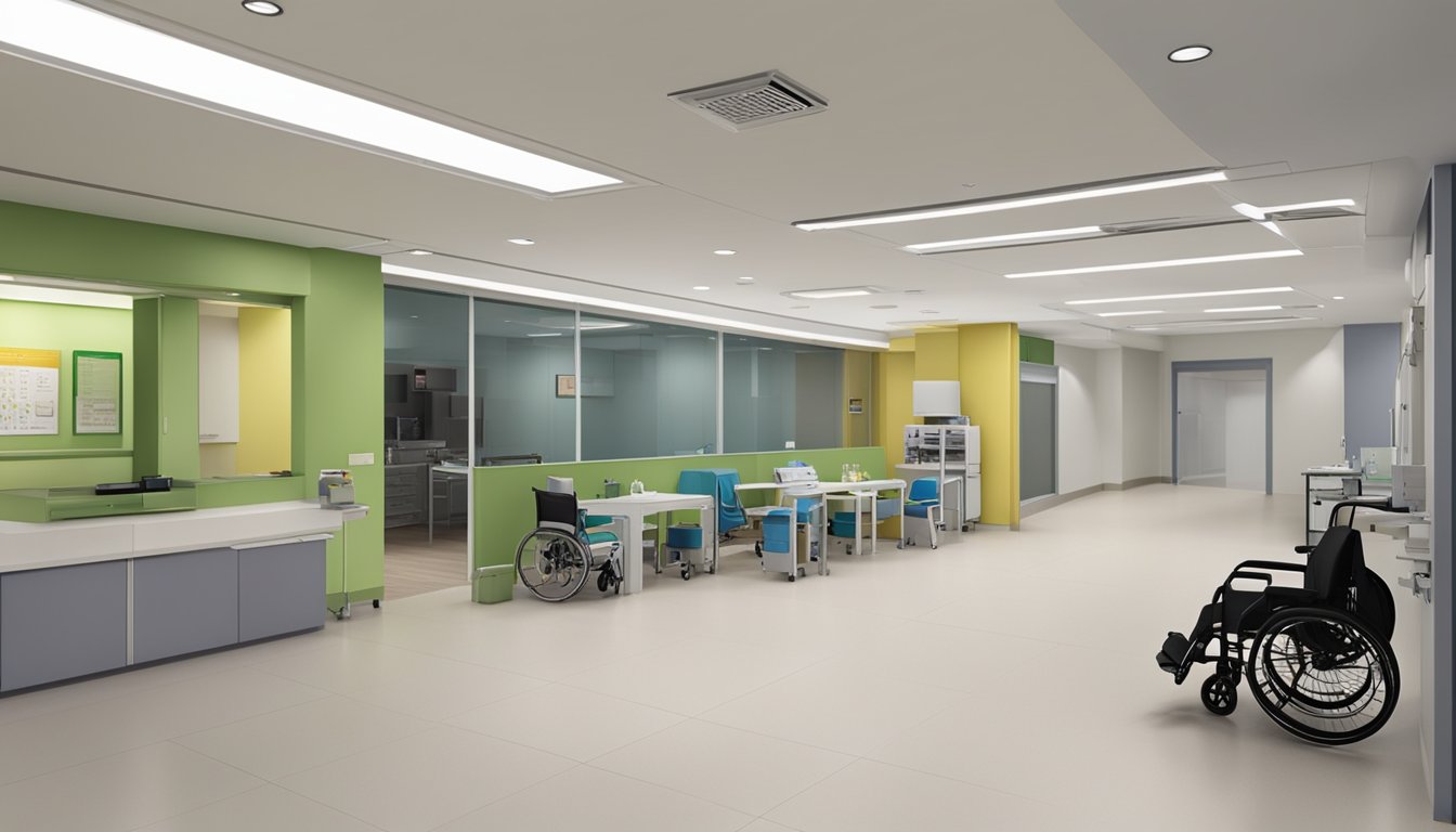 The cardiology clinic is located on the ground floor of Ng Teng Fong General Hospital, with wheelchair accessibility and clear signage