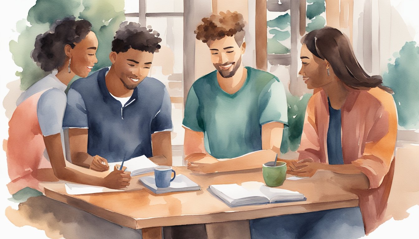 A group of students gather around a table, sharing tips and advice on finding the right college advisor.</p><p>They engage in lively conversation, exchanging ideas and suggestions