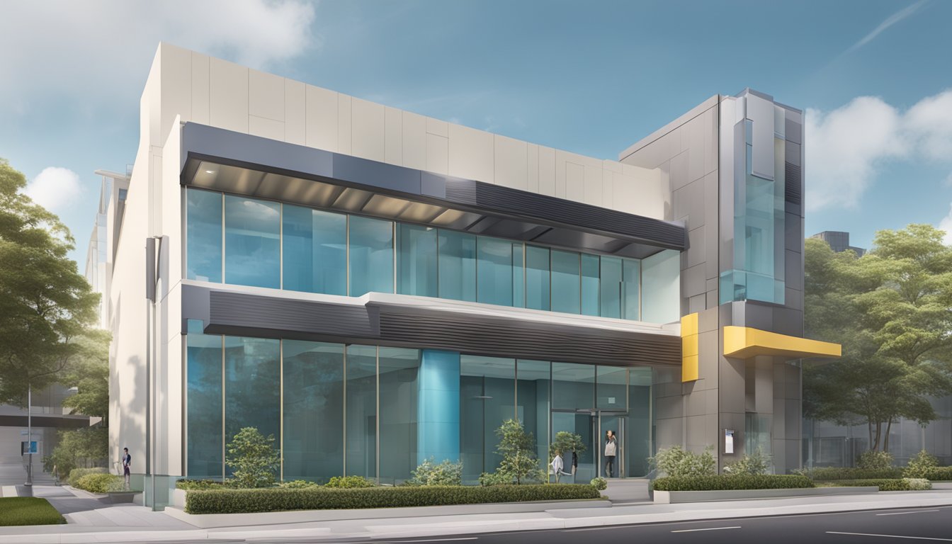 The exterior of Julian Tan Heart Specialist Clinic, with a prominent sign and a modern, professional facade