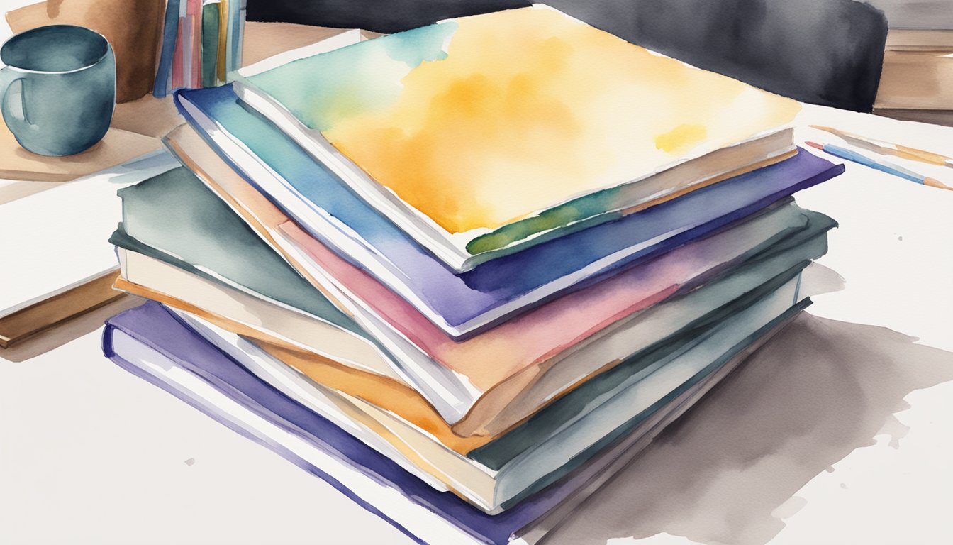 A stack of 7 study guides arranged neatly on a desk, with "Kaplan MCAT Complete 7-Book Subject Review" prominently displayed on the cover of each book