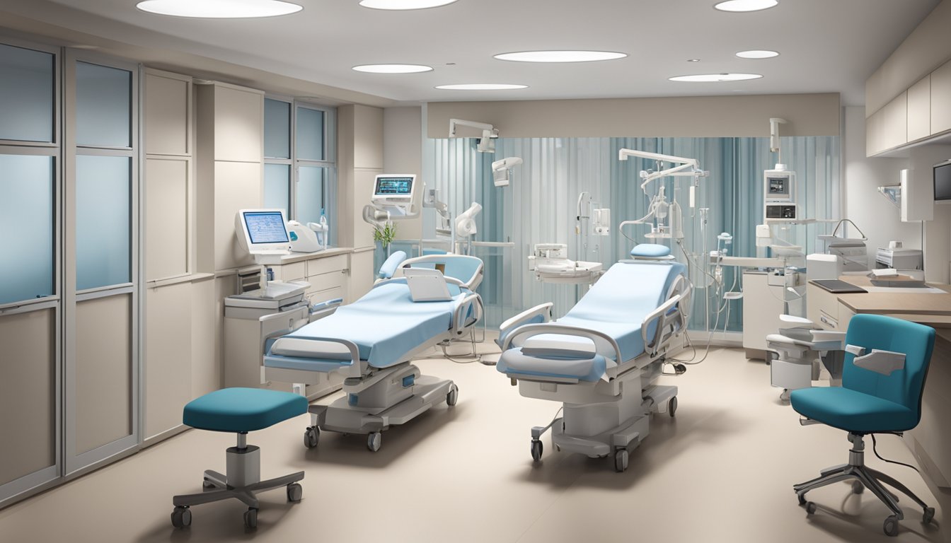 A modern medical facility with state-of-the-art equipment and comfortable patient rooms at The Harley Street Heart & Vascular Centre