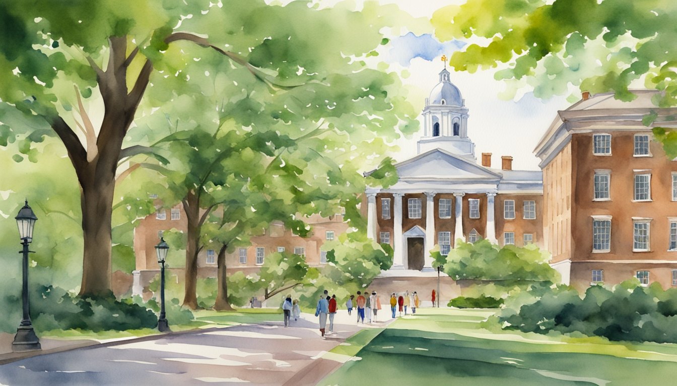 The iconic Harvard University campus, with its grand buildings and lush greenery, stands as a symbol of academic excellence and prestige