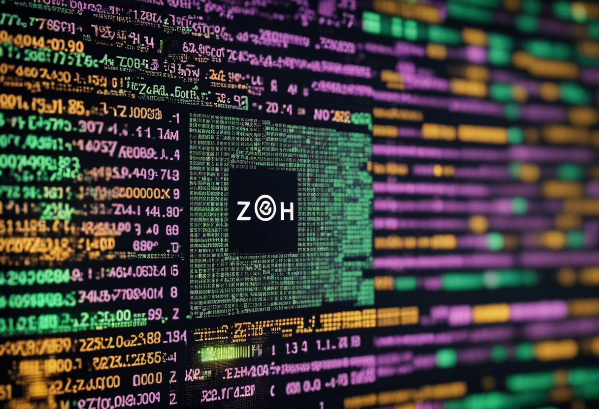 A computer screen displays the implementation of Zcash and Zk Snarks with complex code and cryptographic algorithms