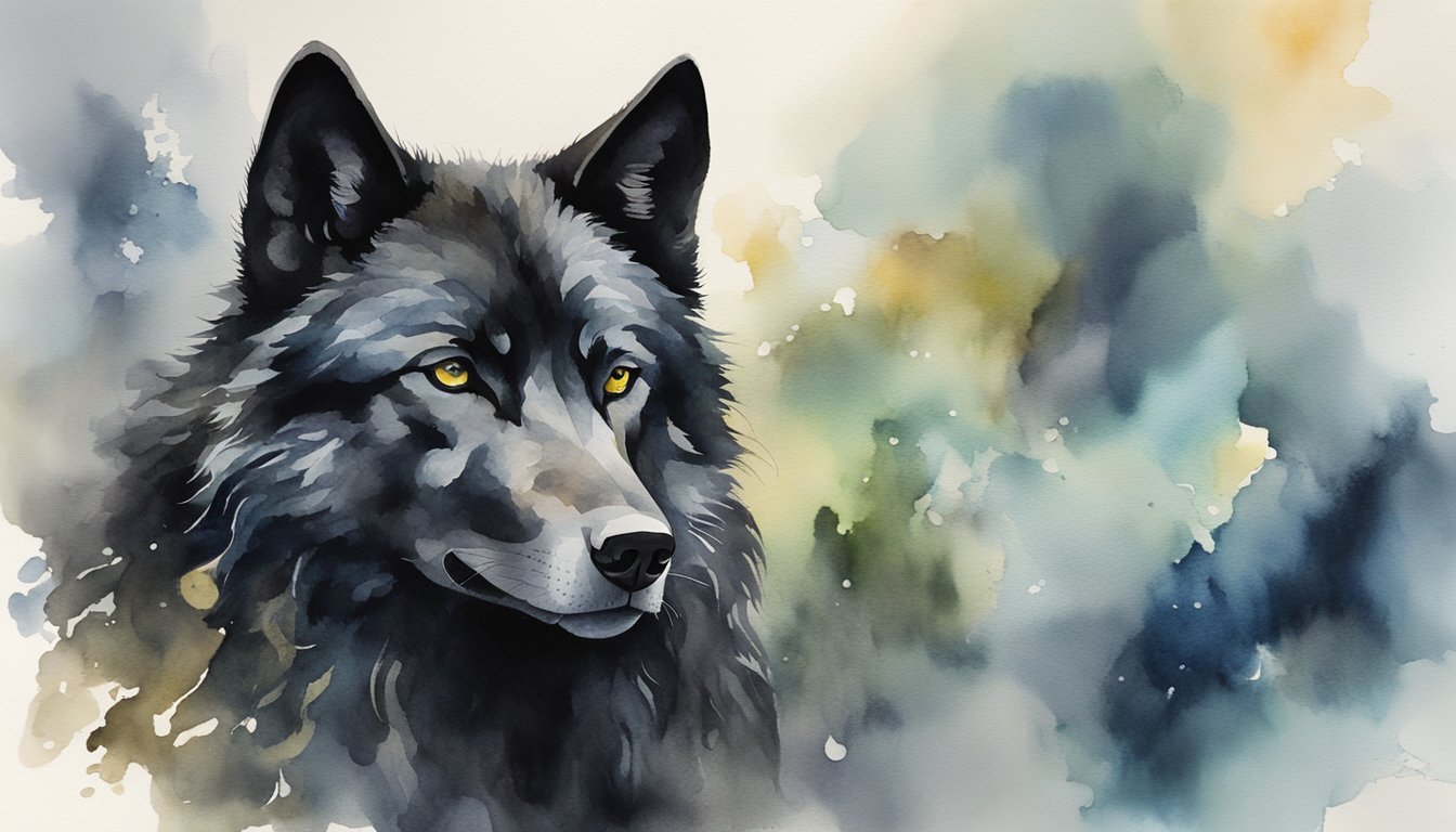 A black wolf stands proudly, surrounded by swirling rumors and misunderstandings.</p><p>Its piercing gaze challenges the viewer to look beyond the controversy