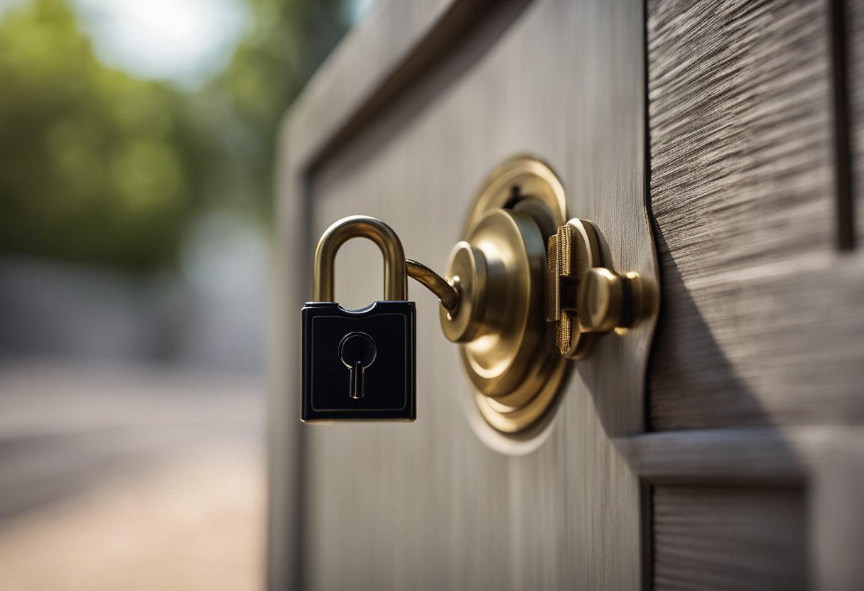 A lock with a keyhole represents the concept of zero knowledge proofs in decentralized finance, symbolizing the secure transfer of information without revealing any sensitive data