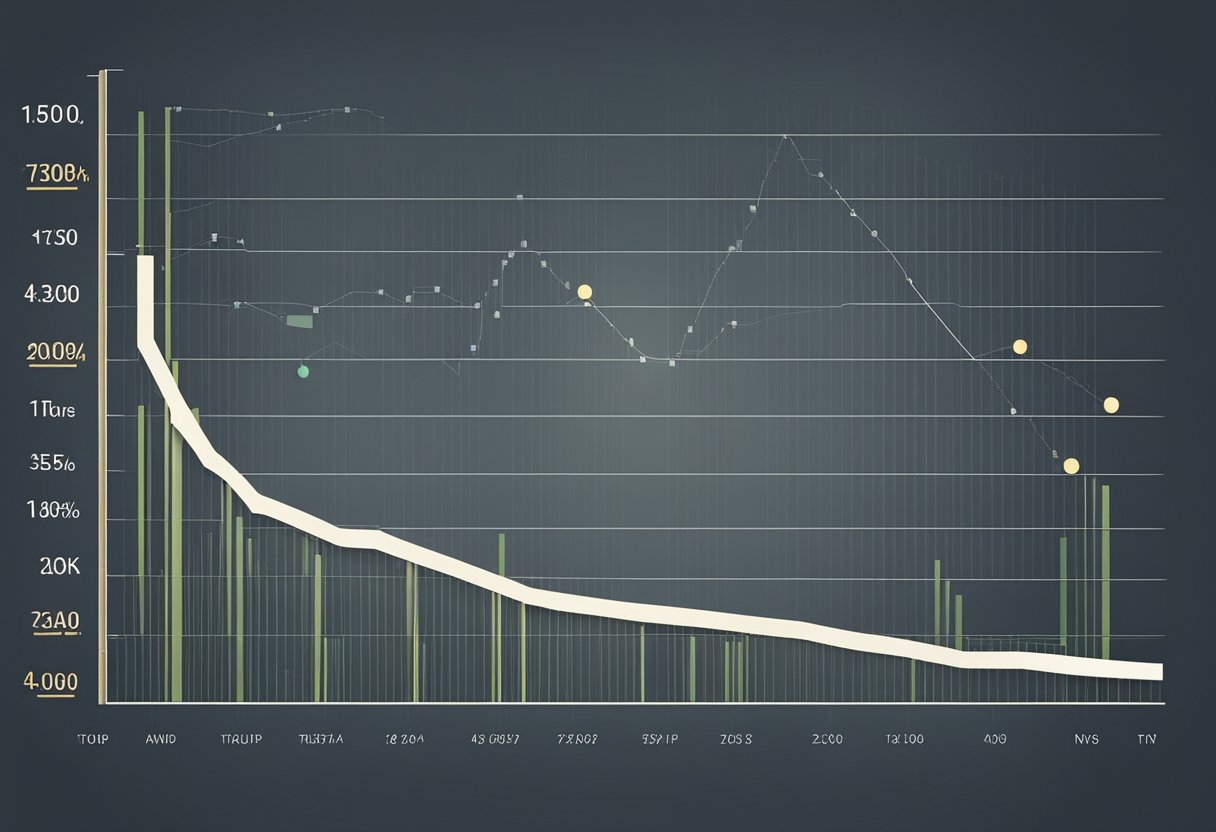 A chart showing a significant decrease in transaction fees due to the implementation of Zk-Rollups technology. The graph displays a clear downward trend, indicating the economic benefits of this innovation