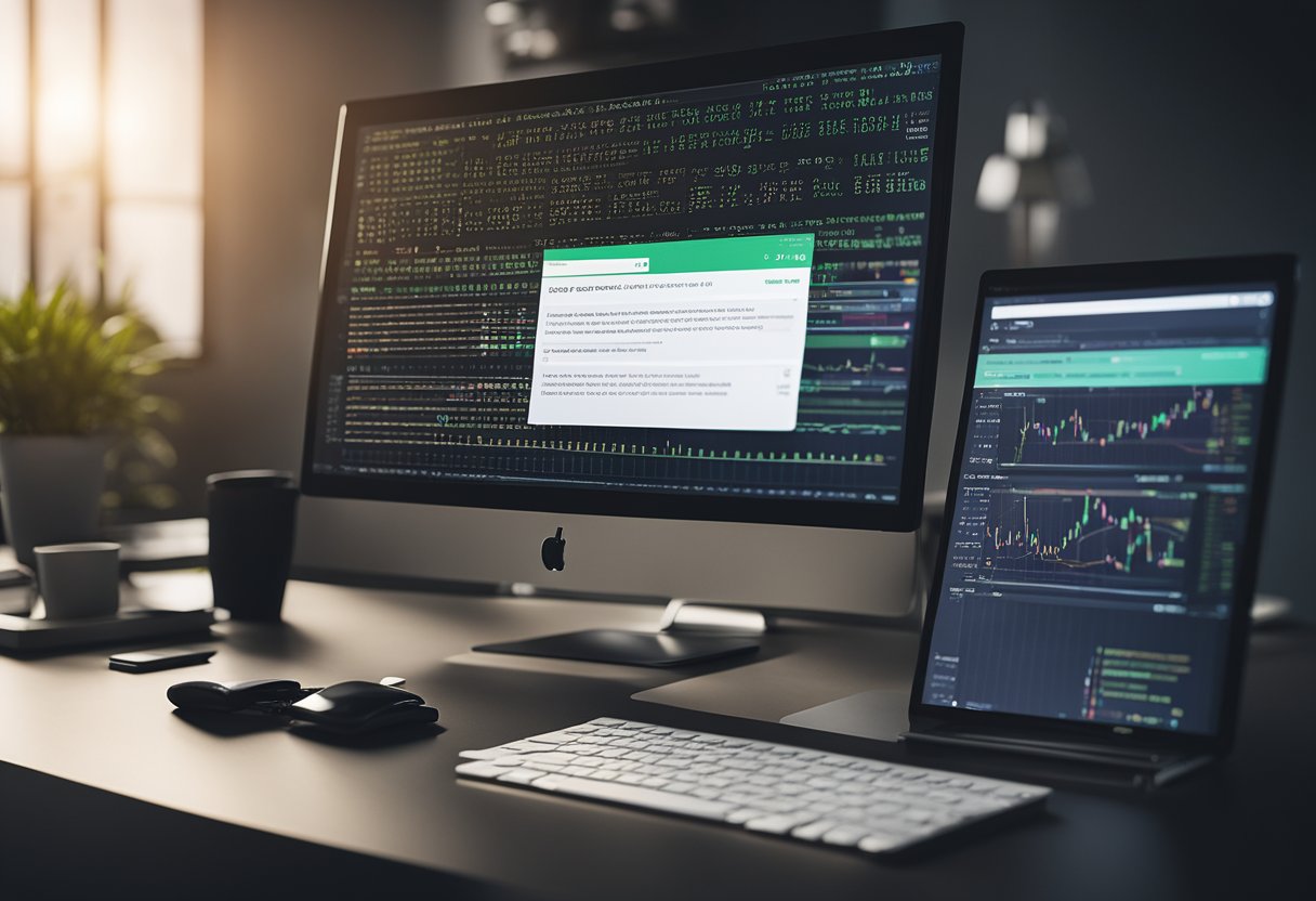 A computer screen displaying code for integrating Zk-Rollups into Ethereum DApps, with a diagram of the Zk-Rollup technology beside it