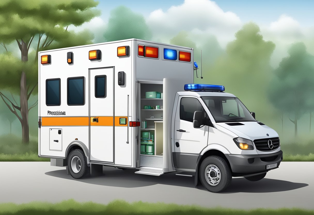 Ambulância Básica: Guia Essencial para Atendimento de Emergências 3 An operational ambulance with basic equipment