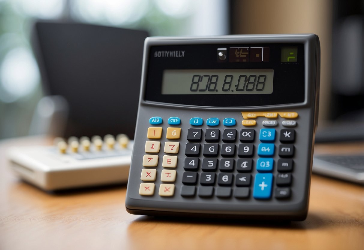 A calculator displaying "zone 2 berechnen" with a formula and numbers