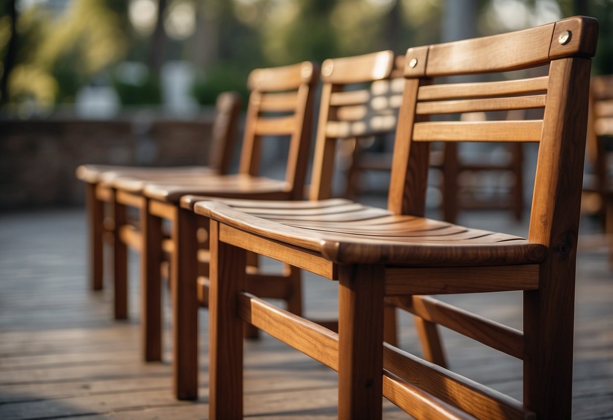 A well-crafted wooden chair, showcasing the importance of quality raw materials in custom furniture