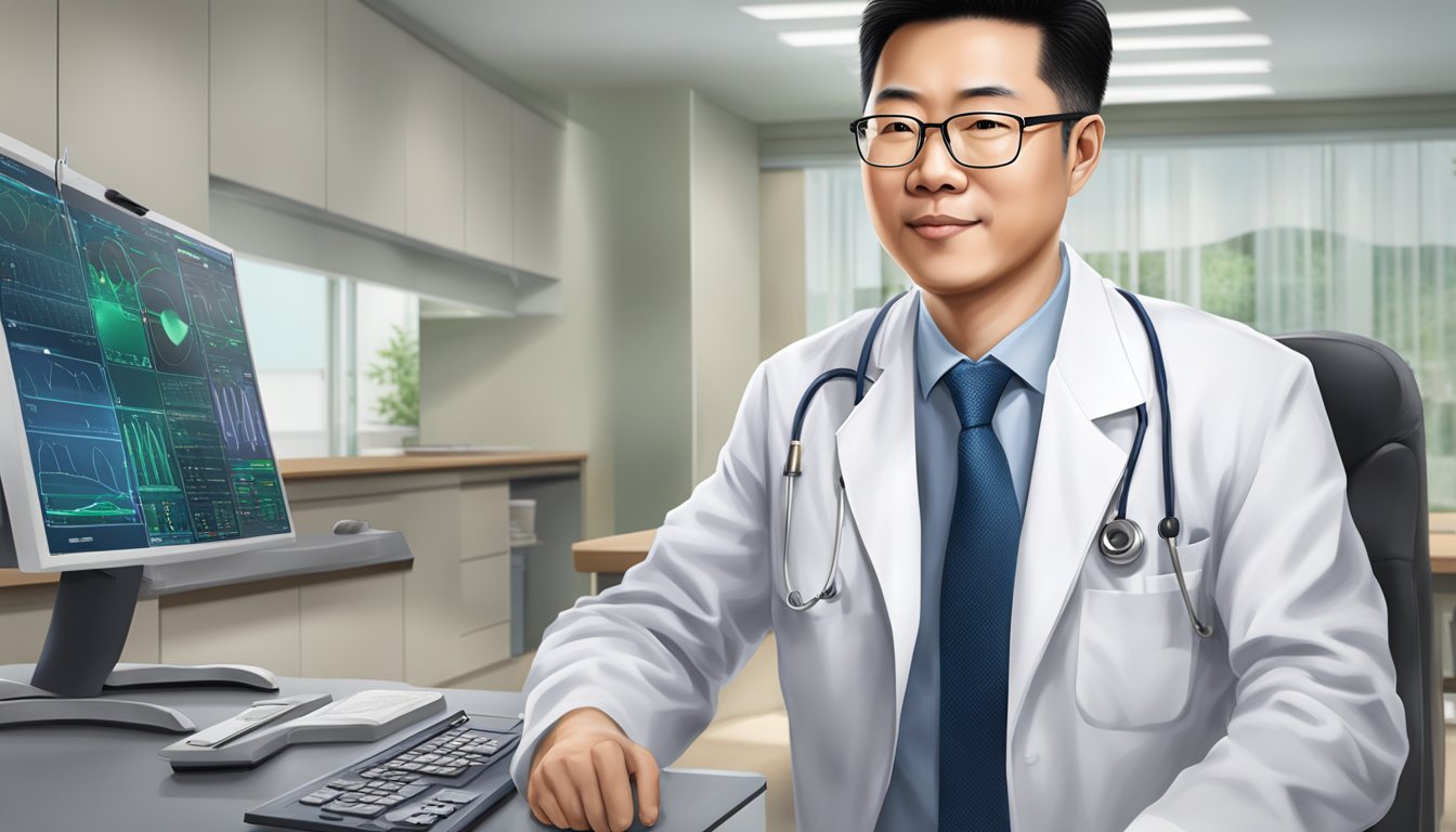 A cardiologist, Dr. Lee Chi Hang Ronald, provides services at the National University Heart Centre