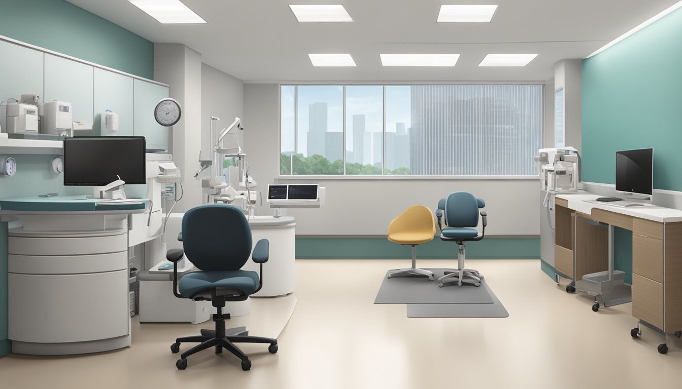 Dr. Philip Koh's Heart Clinic: A modern, inviting space with medical equipment and comfortable seating, showcasing professionalism and care
