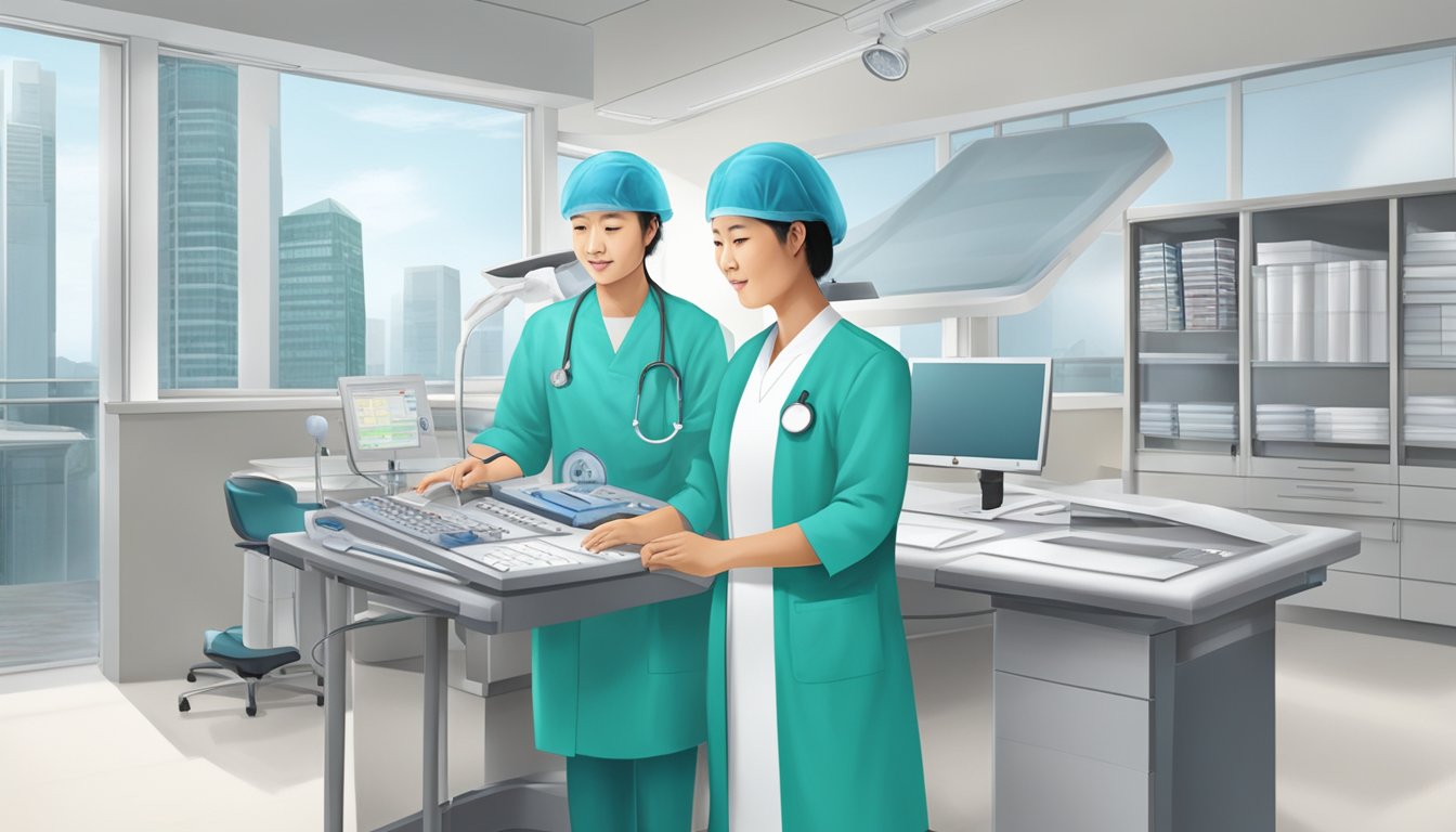 A cardiologist, Dr. Lim Shir Lynn, provides services at the National University Heart Centre in Singapore