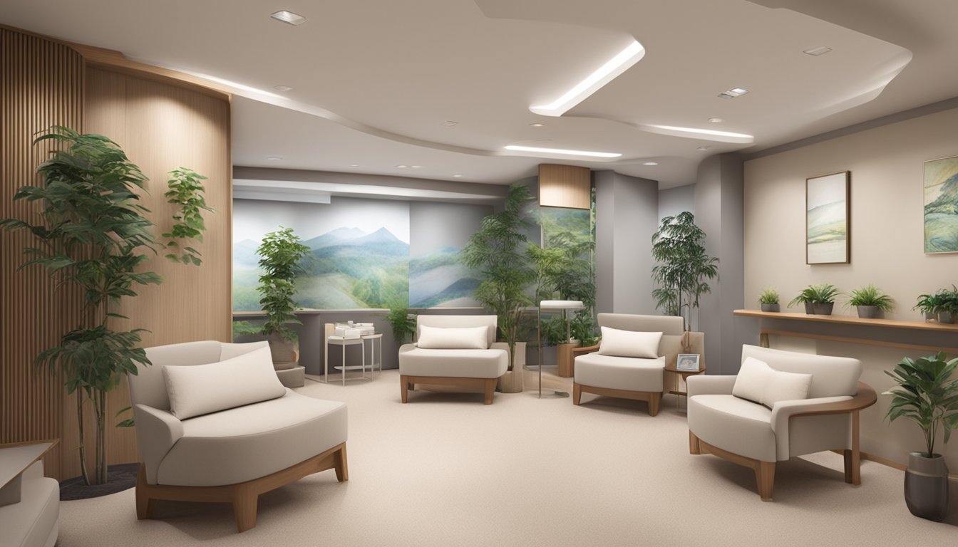 Dr. Paul Lim's clinic: modern, clean, and welcoming with state-of-the-art equipment and comfortable seating. A calming atmosphere with soft lighting and soothing background music