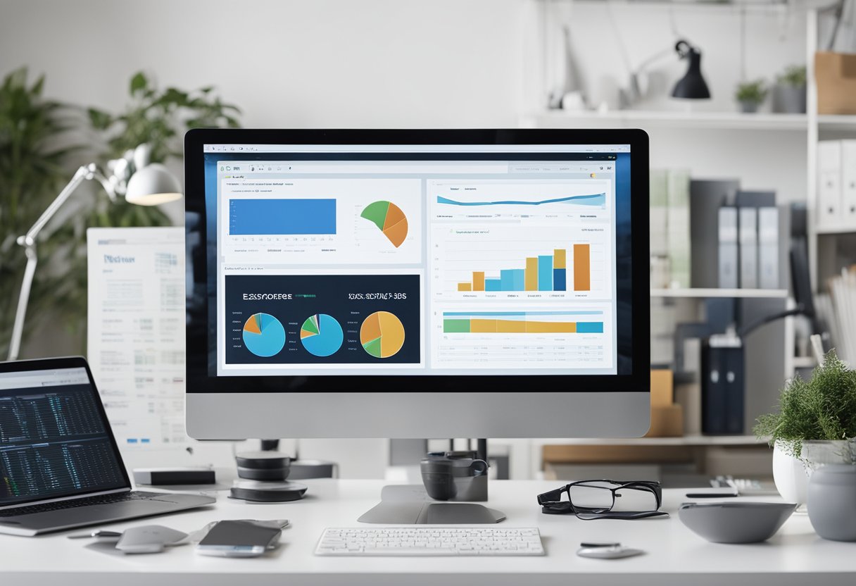 A computer screen displaying multiple web3 block explorer services with charts and data, surrounded by open browser tabs and a notebook with comparison notes