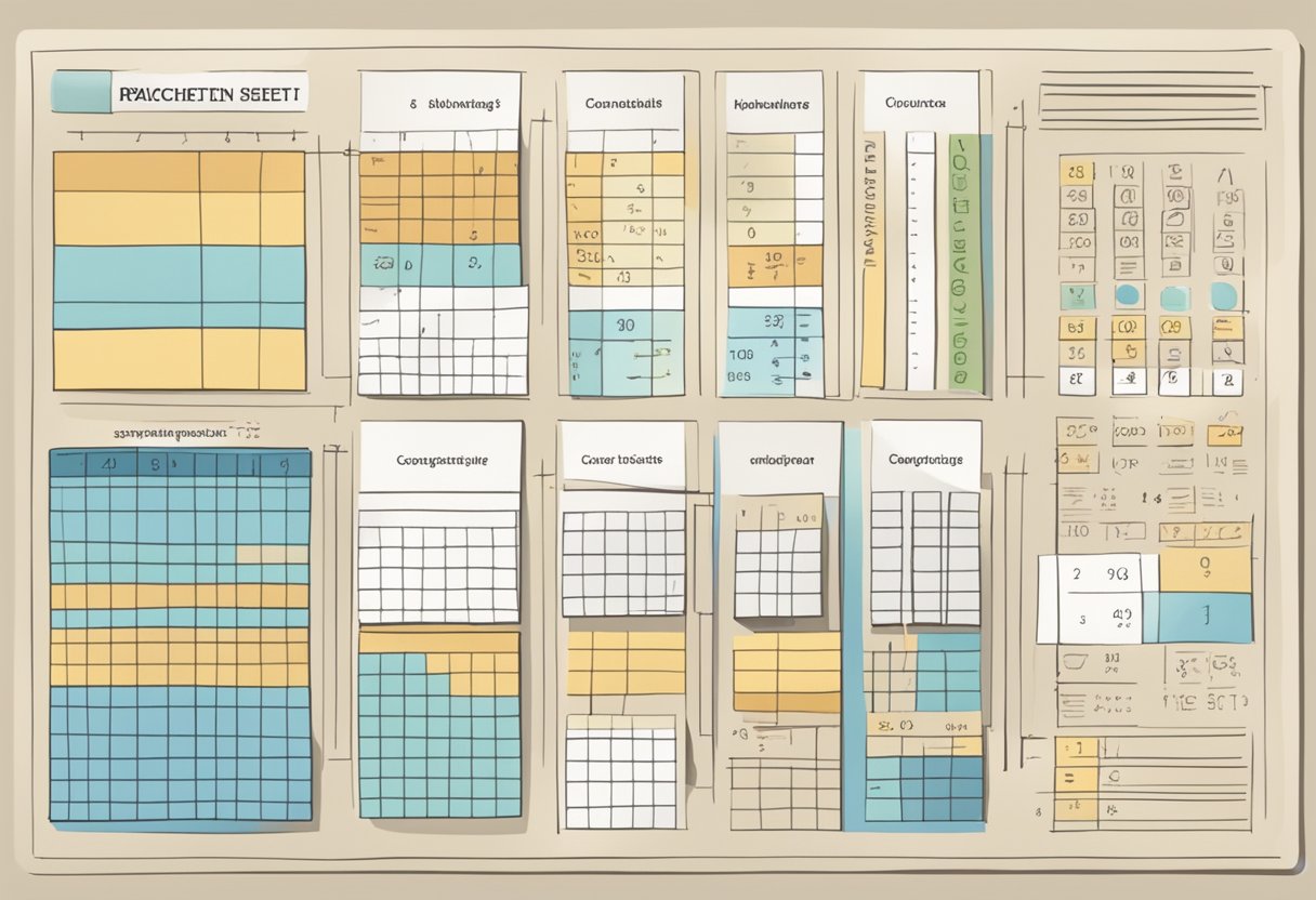 A table with various cognitive tests, a pencil, and a scoring sheet