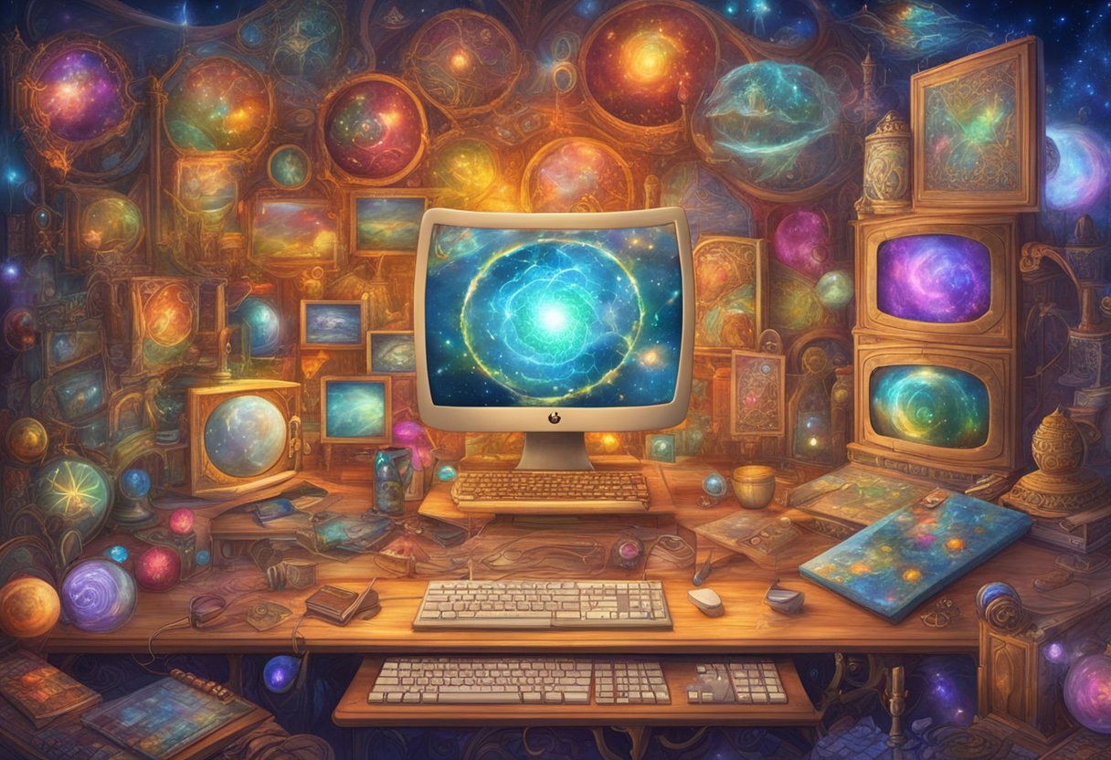 A computer screen displaying various design software tools for creating AI shorts