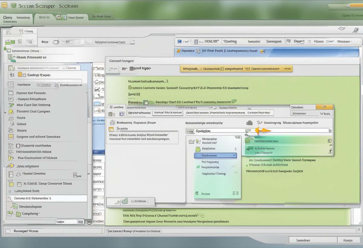 A computer screen displaying a data scraping tool with a "download instant data scraper free" button highlighted