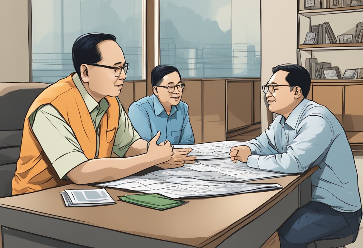 PDI-P and PKB discussing Jatim Pilkada, scene can depict two party representatives in conversation, with maps or election materials in the background