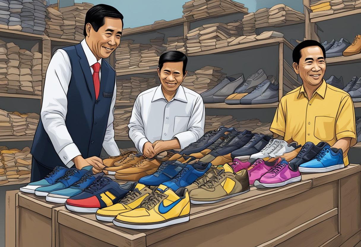 A governor and Jokowi oversee export of 16k shoes from KIT Batang to the US