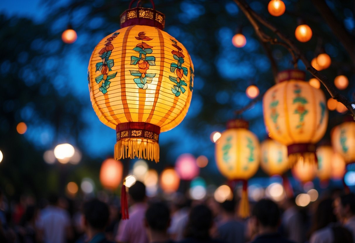 The Philadelphia Chinese Lantern Festival lights up the night sky with colorful and intricate lantern displays at Franklin Square