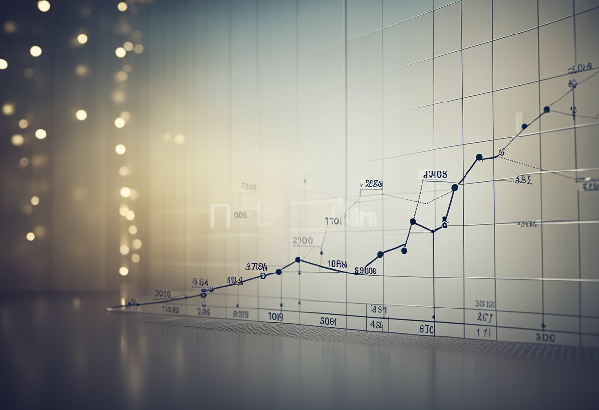 A graph showing a clear upward trend in conversion rates as a result of effective storytelling techniques