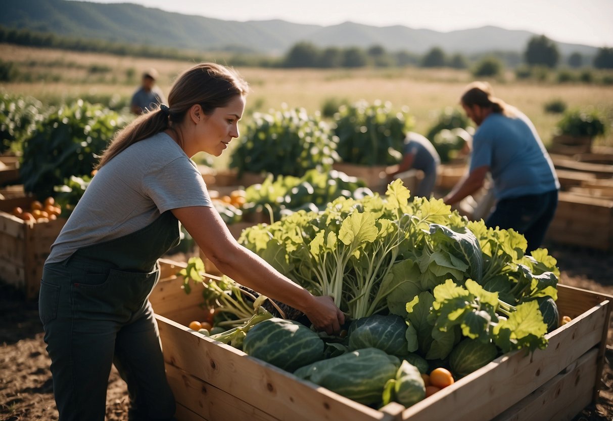 Harvesting and storing garden produce for self-sufficiency