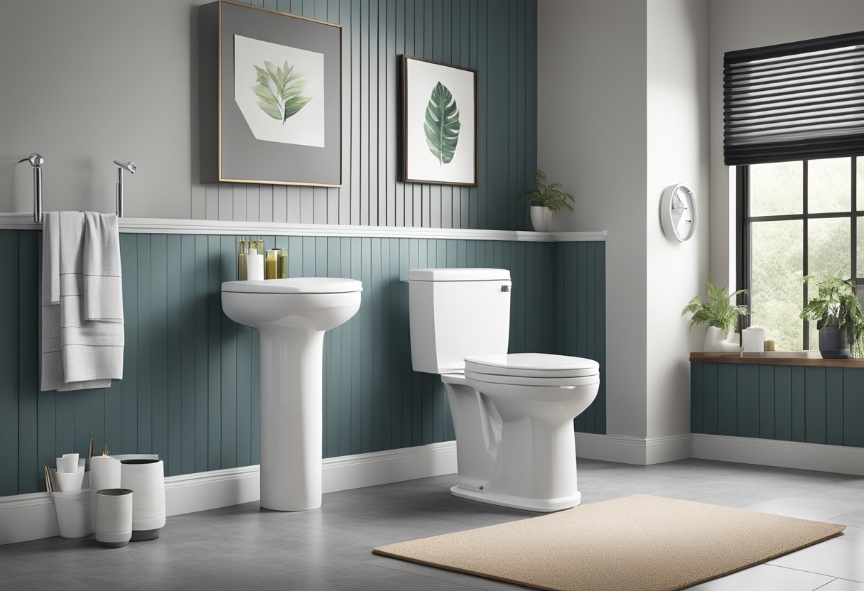 Beginners Guide to One Piece Toilets-A one-piece toilet with sleek design and advanced features, including efficient flushing system and easy-to-clean surface