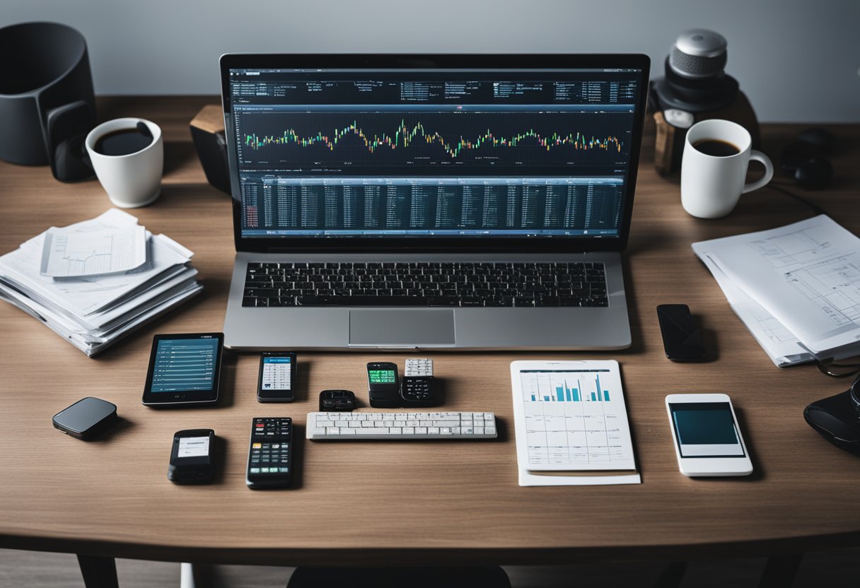 A table with various video converter software packages, surrounded by charts and graphs showing cost analysis and value for money