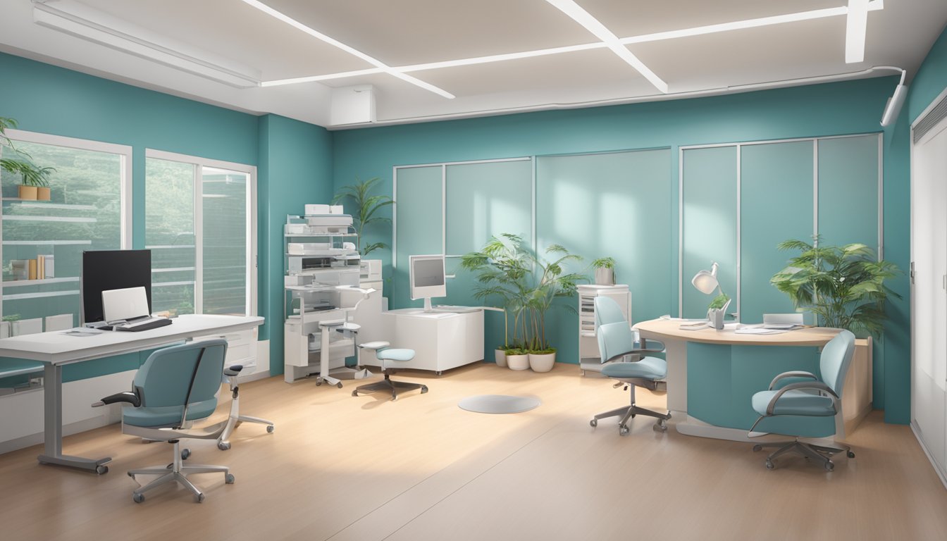 Dr. Mak Koon Hou's clinic, featuring a modern and welcoming interior with medical equipment and a desk for consultations