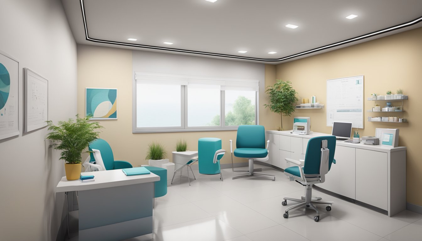 Dr. Mak Koon Hou's clinic: a modern, clean space with medical equipment and comfortable seating, professional yet welcoming ambiance