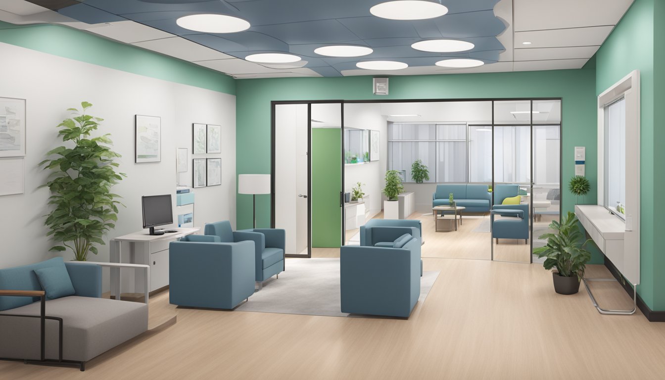 Dr. Christopher Chew's clinic: modern, clean, with medical equipment and a welcoming reception area