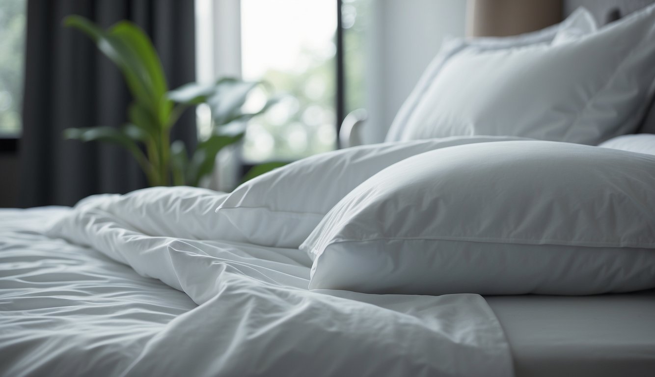 Percale sheets feel cool and crisp, with a smooth texture and a slight sheen