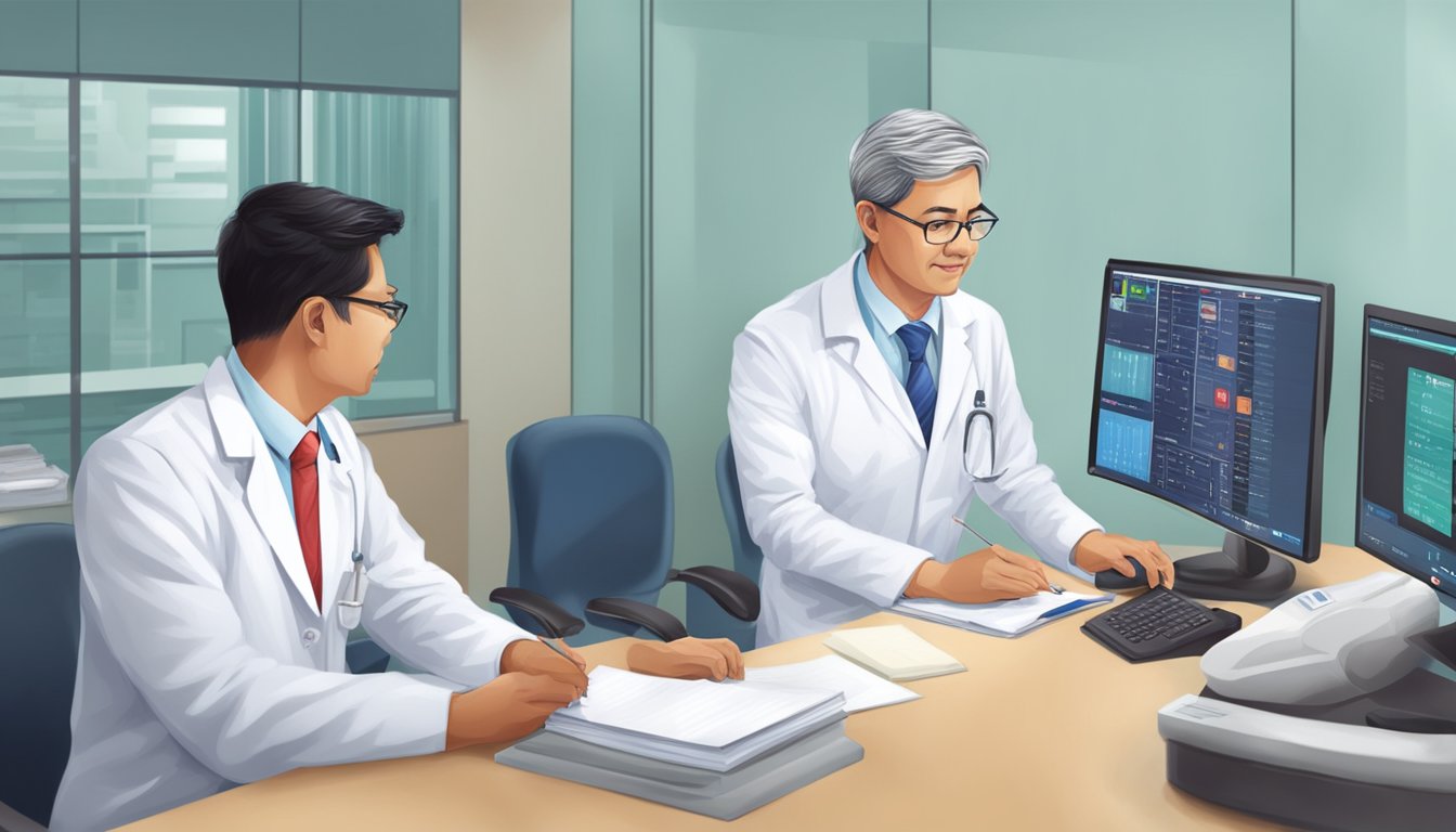 A cardiologist answering FAQs at Raffles Heart Centre, Raffles Specialist Centre