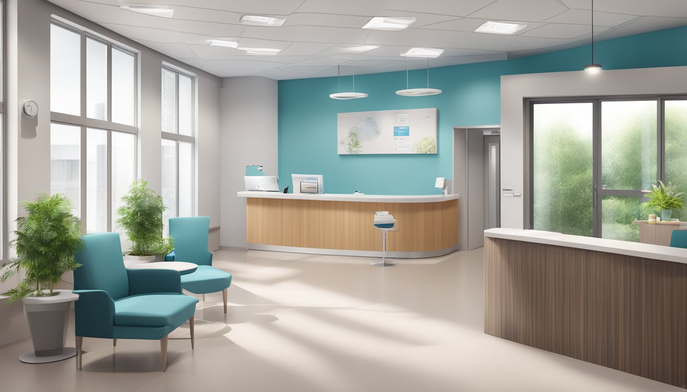 A modern, well-equipped cardiology clinic with a welcoming reception area and comfortable patient rooms