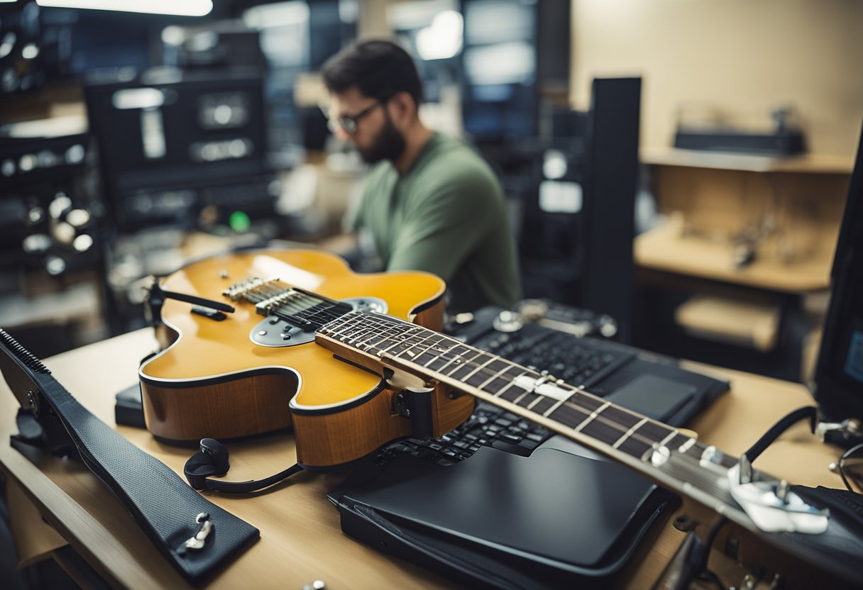 A broken guitar, a malfunctioning watch, and a damaged laptop are being repaired at chapelstreetpawnbrokers.com.au, your go-to for reliable and affordable pawn shop repairs